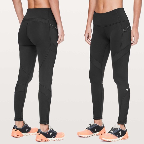 lululemon athletica Pants - Lululemon Keep The Fleece Tight Sz 6 *28" In Black